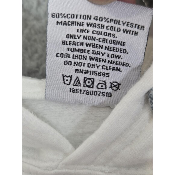 Cobra Kai Graphic Hoodie Mens L White Black Tie Dye Pullover MMA Karate Kid - Picture 5 of 6